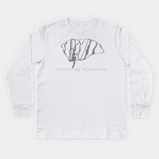 Porcupine Mountains Resort 3D Kids Long Sleeve T-Shirt